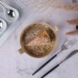 Блюдо для подачи 15,4*14,5 см h4 см 450 мл с ручками Light Brown Frutti di Mare P.L. [1]