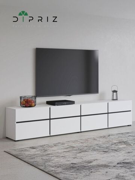 Тумба ТВ Лайн 4дв отк+4ящ Н482х2248х400