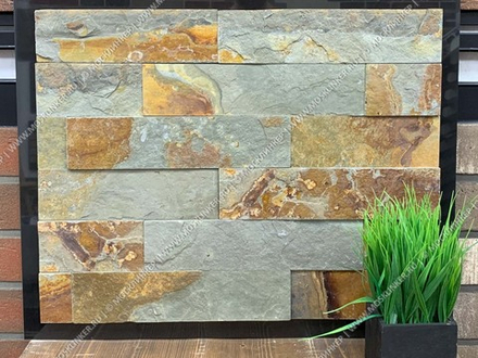 Плитка-сланец мультиколор, нарезка Pharaon 70x300x10-20