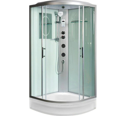 Душевая кабина WeltWasser (ВельтВассер) Werra XL 804, со средним поддоном, с электрикой и ГМ, 80x80x226