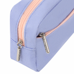 Пенал мягкий BRAUBERG PASTEL 2 отделения светло-синий 21х9 5х5 см (3 штуки в упаковке)