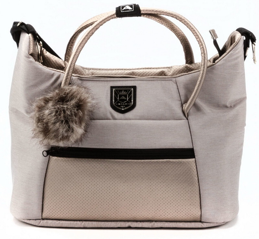 Детская коляска Adamex Belissa Special Edition 2 в 1 B-PS584 (СВ.БЕЖ С БЛЁСТ ХРОМ.РАМ)