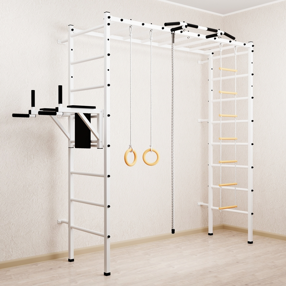 Спортивный комплекс Sv Sport П 403 (Турник/Брусья/Канат/Кольца/Лестница)