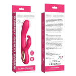Красный силиконовый вибратор-кролик Secwell Rabbit Sex Toy SW3021R