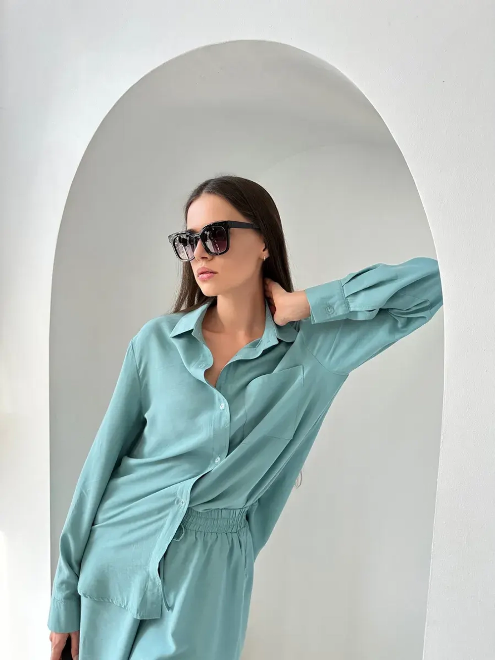 Костюм с шортами летний оверсайз