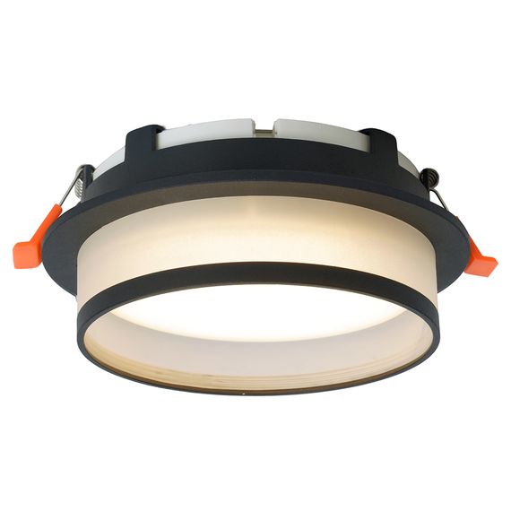 Светильник встраиваемый Feron DL700 потолочный GX70 черный круг 51094