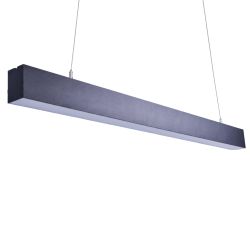 ULO-K10D 25W-4000K-L100 IP40 BLACK Светильник линейный светодиодный подвесной. Белый свет 4000K. 2800Лм. Алюминий. Цвет черный. TM Uniel