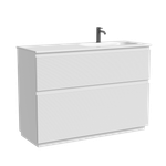 Тумба напольная SANCOS Folk Floor правая 1190х445х850, c двумя ящиками оснащенными доводчиками, Bianco, арт.FL120FRW