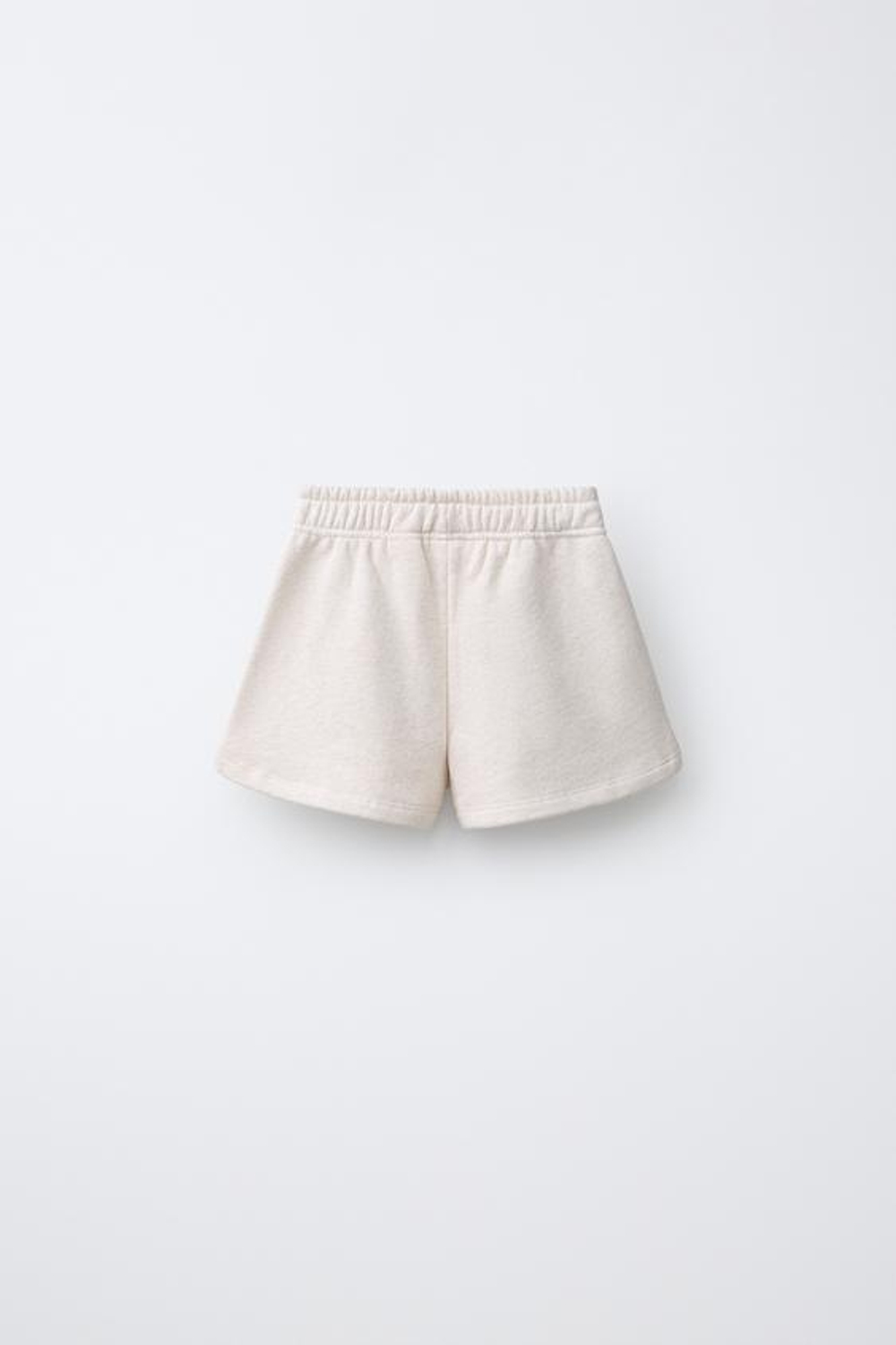 ZARA ШОРТЫ-ДЖОГГЕРЫ ИЗ МЯГКОЙ ТКАНИ, ПЕСОЧНЫЙ МЕЛАНЖ