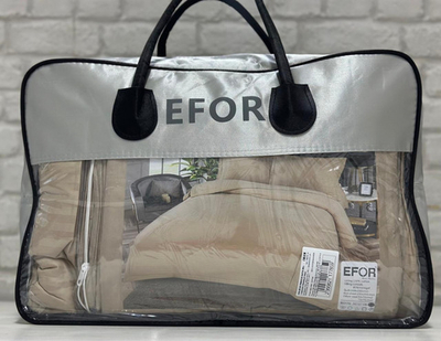 Комплект постельного белья ЭФОР САТИН с одеялом семейный (цвета в ассортименте)