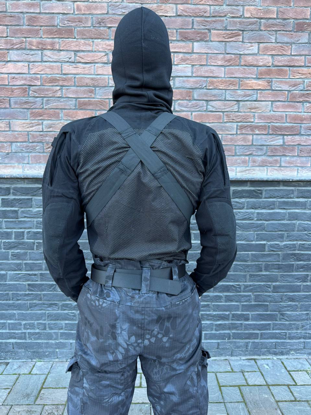 Костюм горка 6 флис осень-зима / чёрный питон