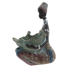 GAEM Фигурка декоративная "Африканка", L14,5 W9,5 H14 см