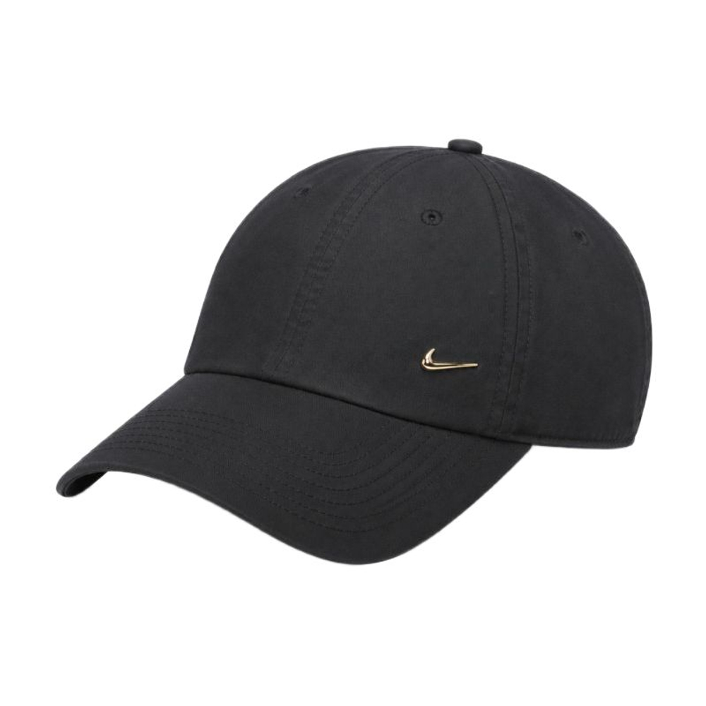 Теннисная кепка Nike Dri-Fit Club Unstructured Metal Swoosh - black/metalic gold