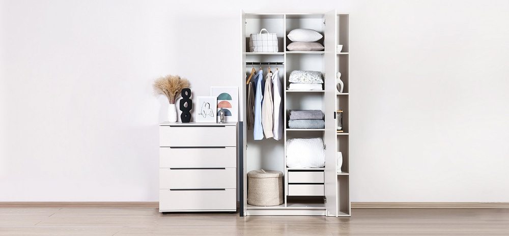 Рим 80 шкаф распашной 2Д + ящики 01