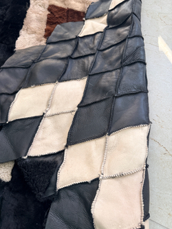 Покрывало меховое ковер из шкуры овчины