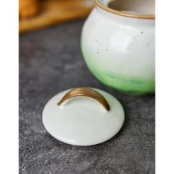 Сахарница 360 мл зеленая d 8 см h8 см фарфор "The   Eco" P.L. Proff Cuisine [1]