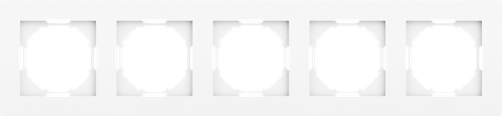 Рамка 5-я,  глянцевый белый,  серия A07