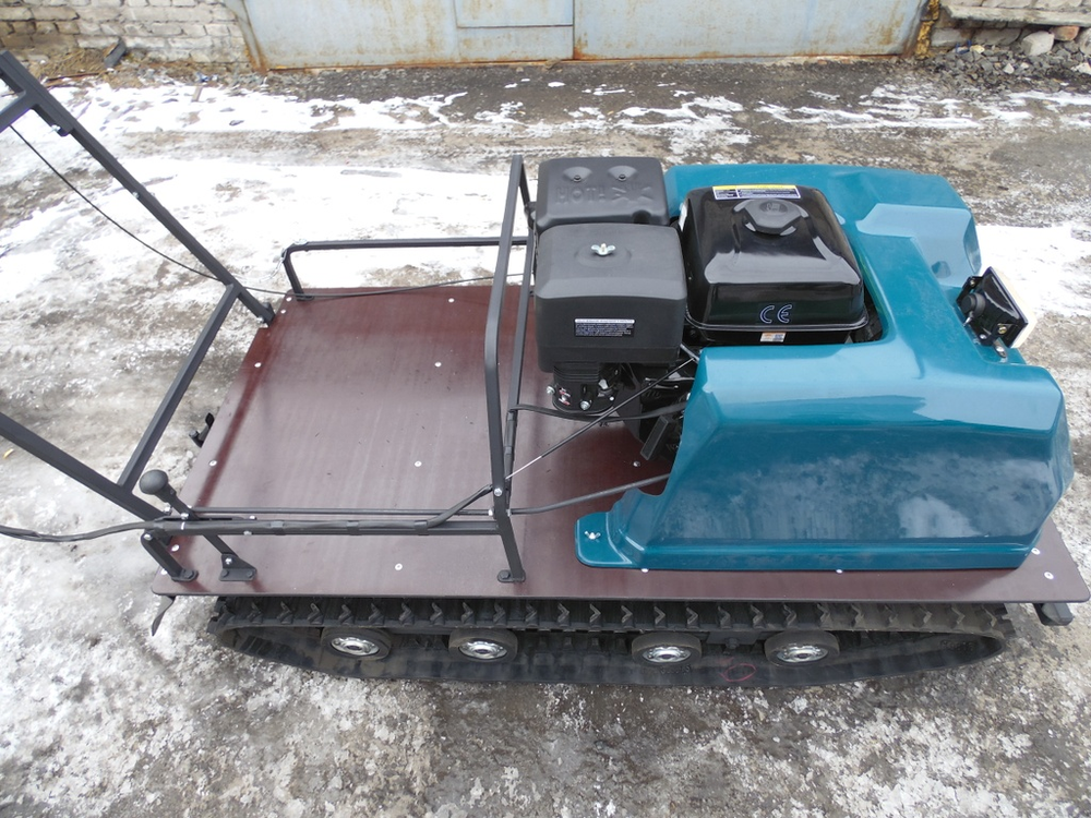 Мотобуксировщик AhtaR LR13 с реверс-вариатором Буран (задний ход)