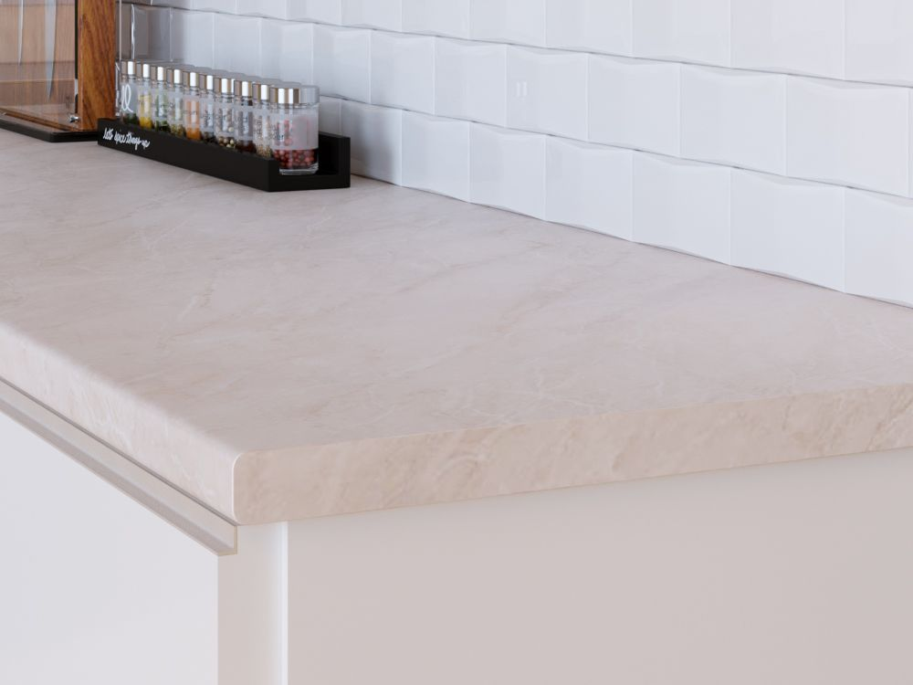 Столешница Мрамор бежевый 1 кат 3050*600*40 \2337\
