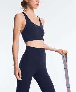 Oysho Спортивный бюстгальтер с бретелями на спине, синий