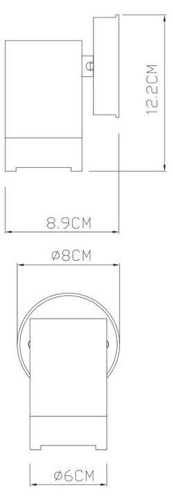 Уличный настенный светильник Arte Lamp A3503AL-1WH