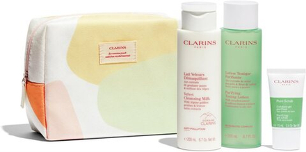 Clarins Cleansing Essentials Combination To Oily Skin - подарочный набор (для жирной и комбинированной кожи) /   / GTIN 3666057143472
