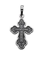 Крест из серебра/Чернение