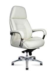 Кресло офисное  Grand ivory  слоновая кость экокожа