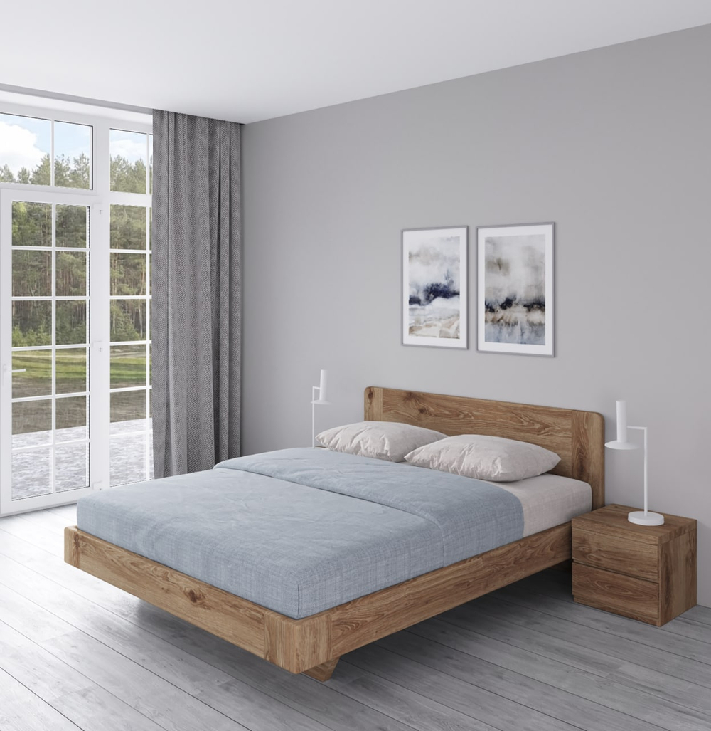 Кровать из массива дуба Piastre (под подъемный механизм)