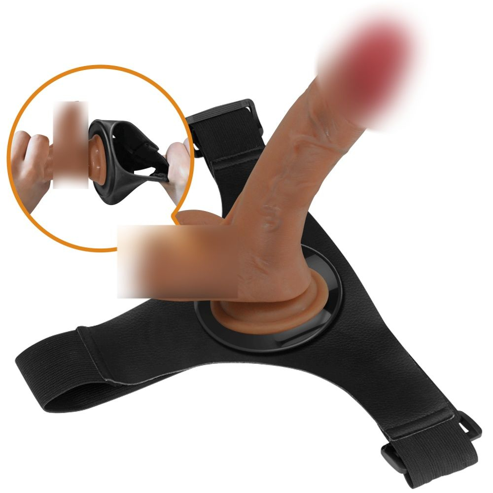 Страпон с вибрацией и эффектом эякуляции Pretty Love