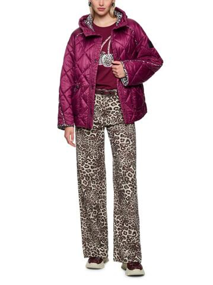 Marc Cain Куртка стеганая с принтованными деталями