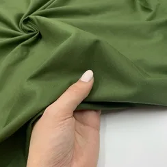 Хлопок кулирка хаки 15*15 см