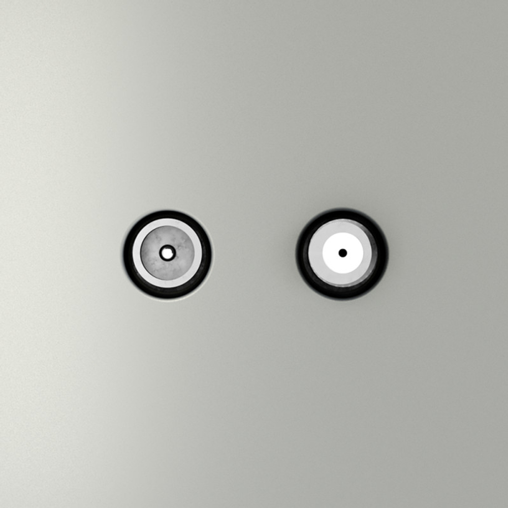 Розетка телевизионная встраиваемая VOLTUM S70 оконечная TV+SAT, (сталь)