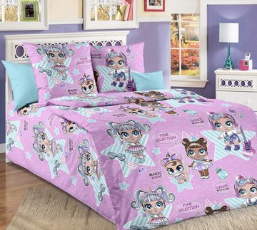 Полуторный комплект детского постельного белья Глянец поплин