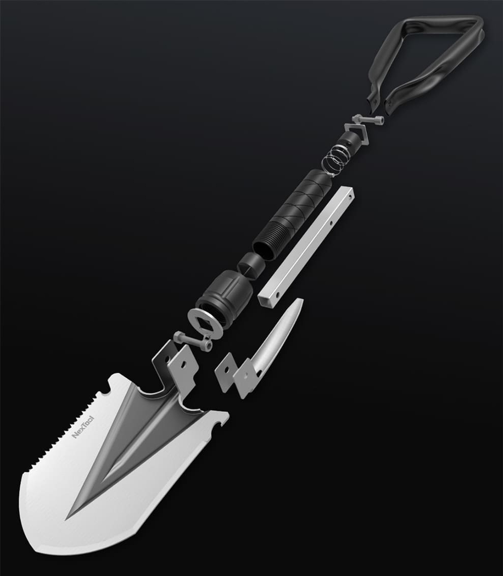 Лопата саперная складная NexTool Nato Multifunctional Folding Shovel NE20033