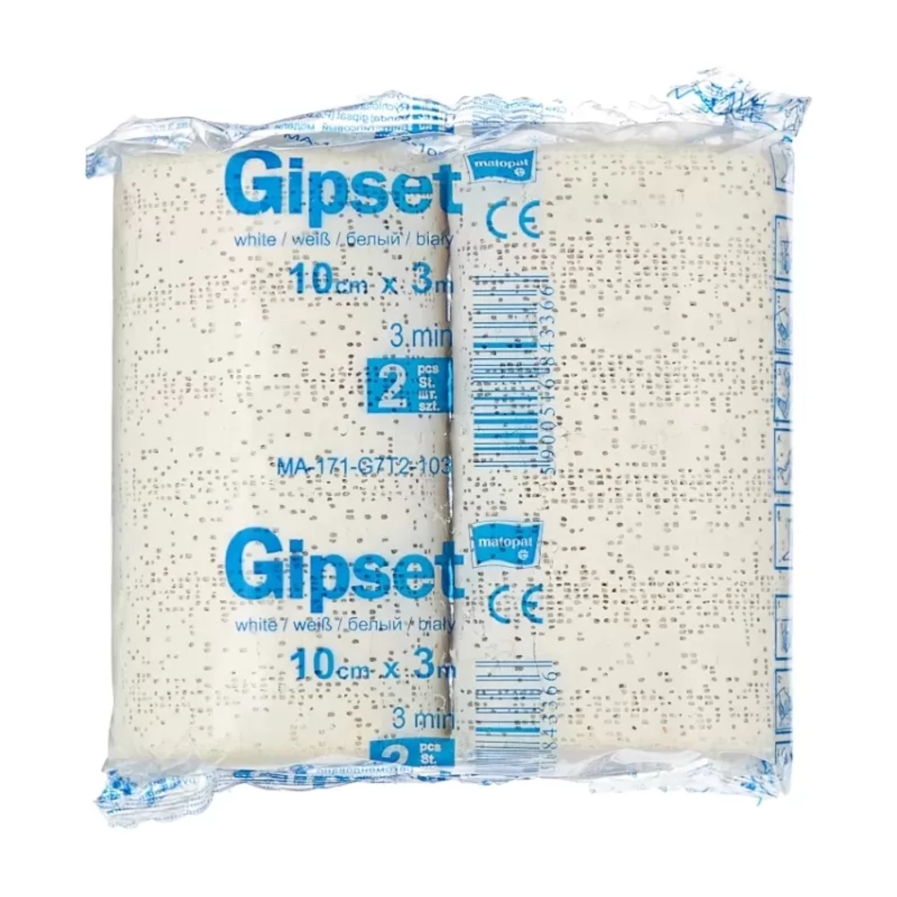 Бинт гипсовый Gipset 10 см 3 м 2 шт MВ-171-G7T2-103