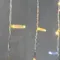 Светодиодная бахрома с колпачком 3,2*0,9 м., 180 теплых белых LED ламп, мерцание, прозрачный провод ПВХ, IP65, LTC (PIL180BLWCAP-10-2WW)