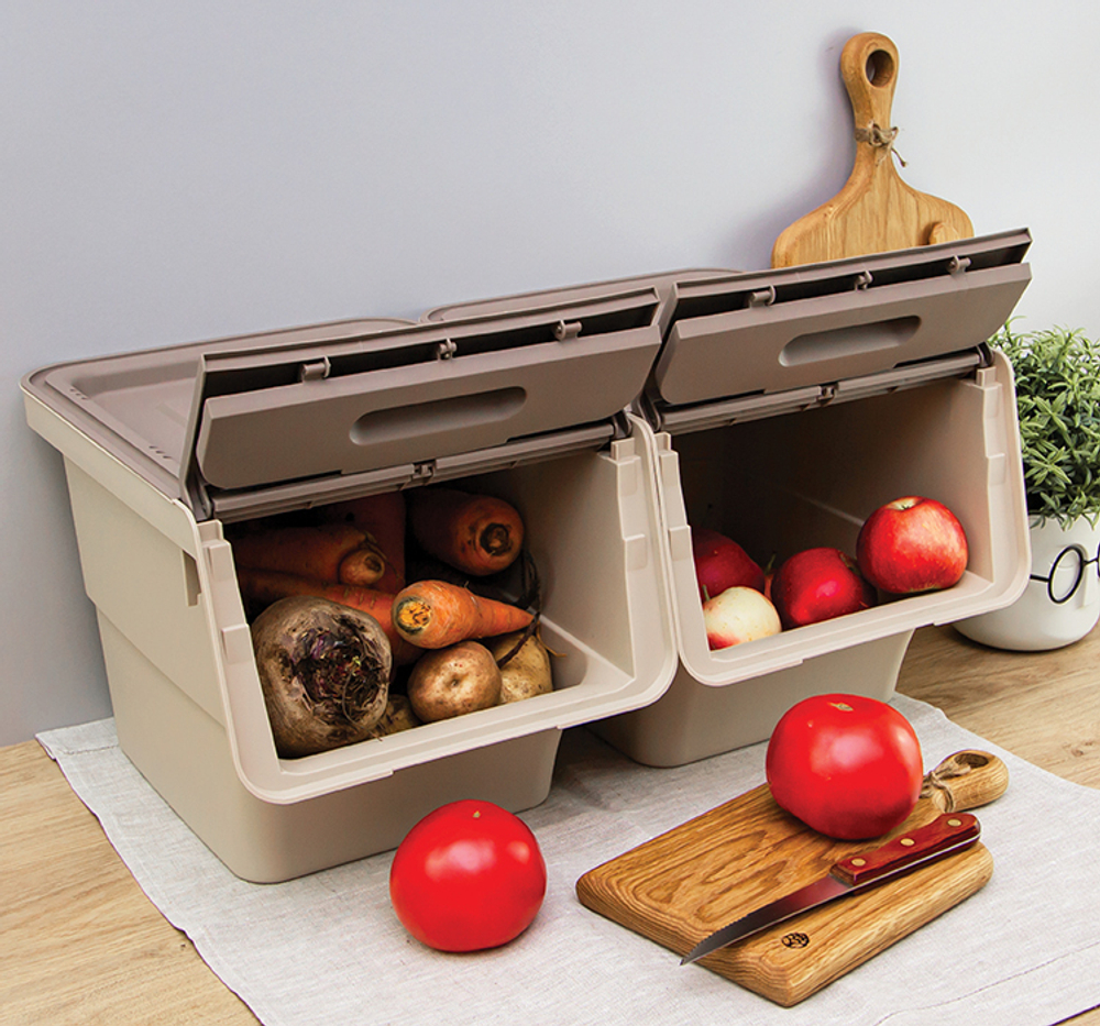 Ящик для хранения овощей и фруктов 12л с дополнительной вентиляцией М2396