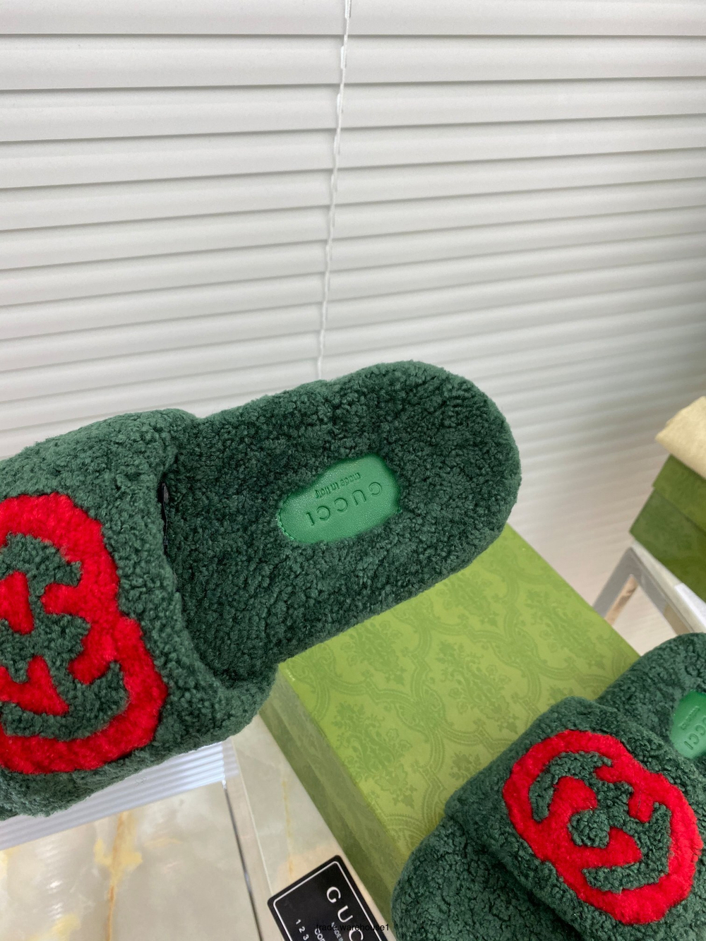Gucci Wool Slide Sandal