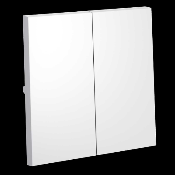 Клавиши для выключателя/переключателя двухклавишного S70 (белый матовый) Voltum VLS000302