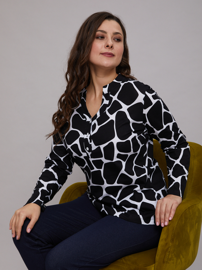 Блузка БЛ-22/черныекамешки