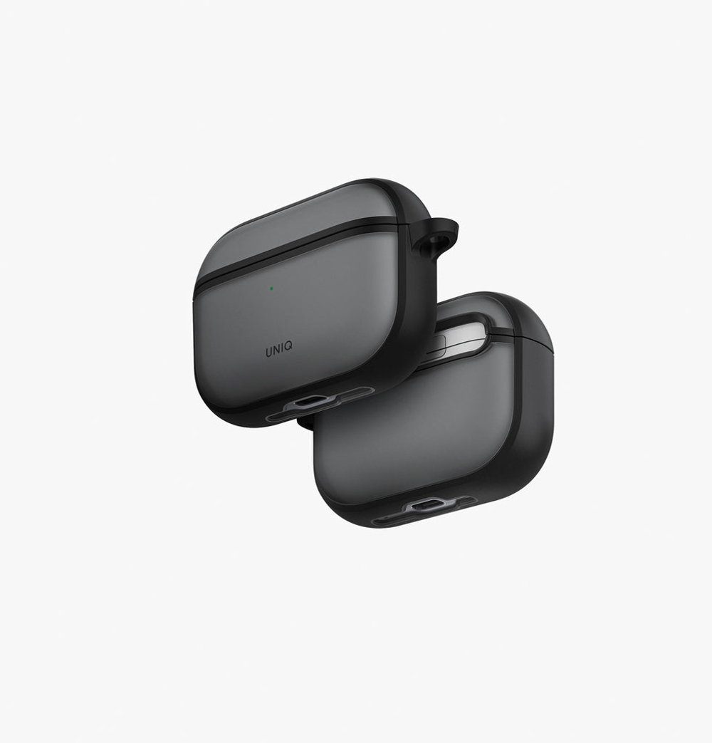 Uniq для Airpods Pro 3 чехол Veren Shockproof with carabin Smoky Frost