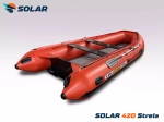 Лодка надувная моторная solar-420 strela jet tunnel