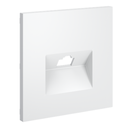 Накладка для розетки компьютерной RJ45 кат.6, S70 (белый матовый)