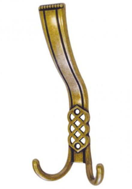 Крючок металлический ARH-88AB, бронза 3-рожковый