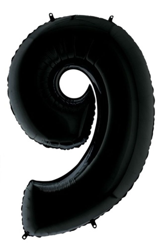 Цифра "9" Чёрный
