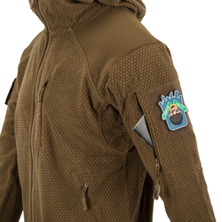 Helikon-Tex ALPHA HOODIE Jacket - Grid Fleece - Coyote