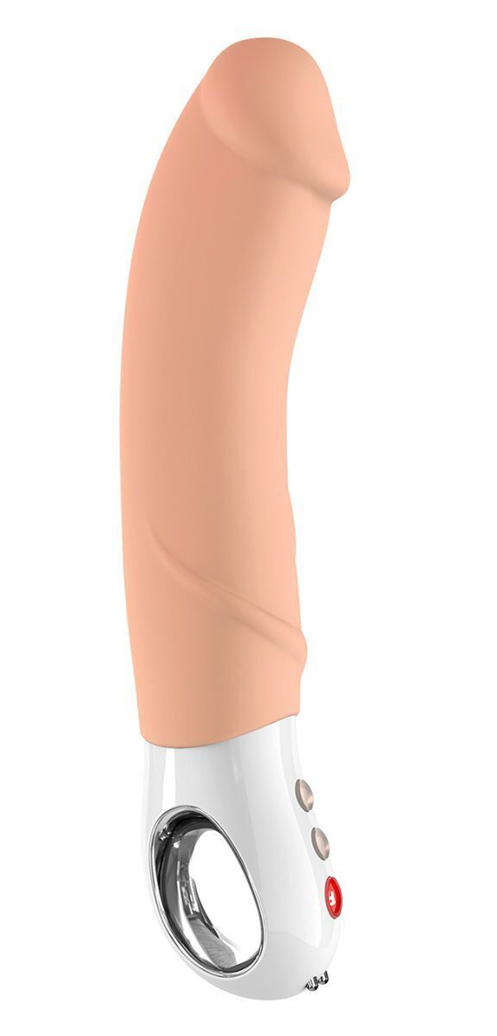 Телесный вибратор Big Boss - 23,5 см. (Цвет: телесный)