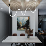 359131 KONST NT23 068 черный Светильник светодиодный IP20 LED 4000K 25W 170-265V 250Лм RAMO