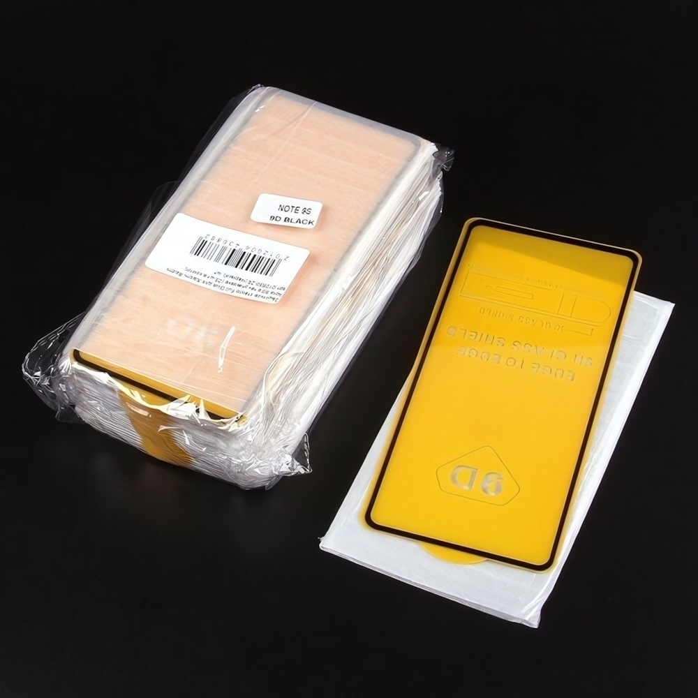 Защитное стекло Full Glue для Xiaomi Redmi Note 9S в тех.упаковке (25 шт в компл), 010630-25 Черный